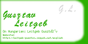 gusztav leitgeb business card